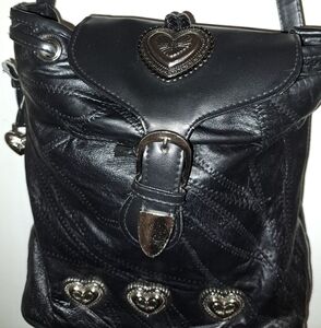 💯%Genuine Leather Women's purse (34"strap end to end,11"wide,12"length